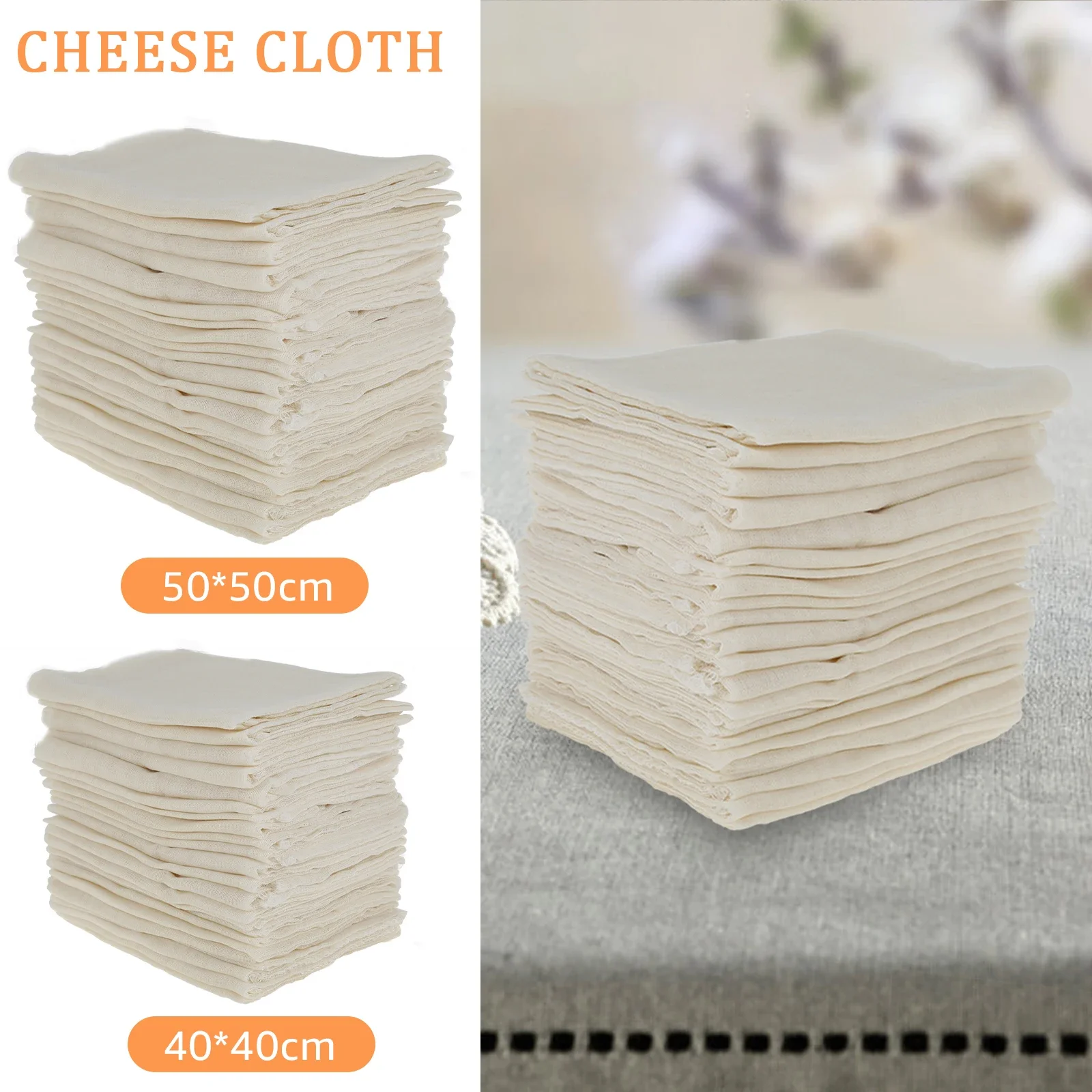 

24Pcs Cheese Cloths Grade 90 Cotton Cheesecloth for Straining Reusable Strainer Cheesecloth Versatile Cotton Cheese Cloths