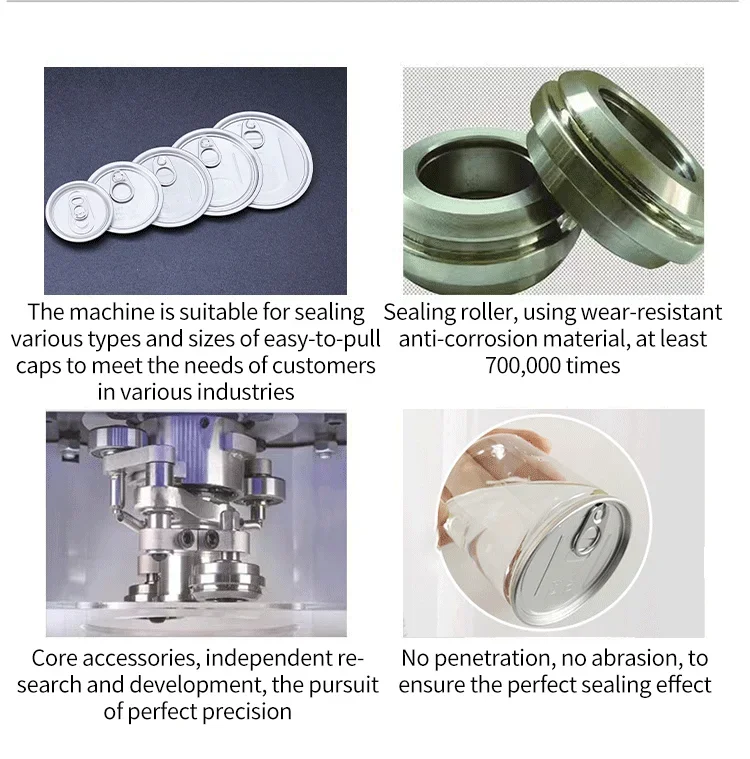 シーマーソーダアルミ缶シーリングマシン高効率タッチスクリーンコーラ缶シーリングマシンベースなし非回転式