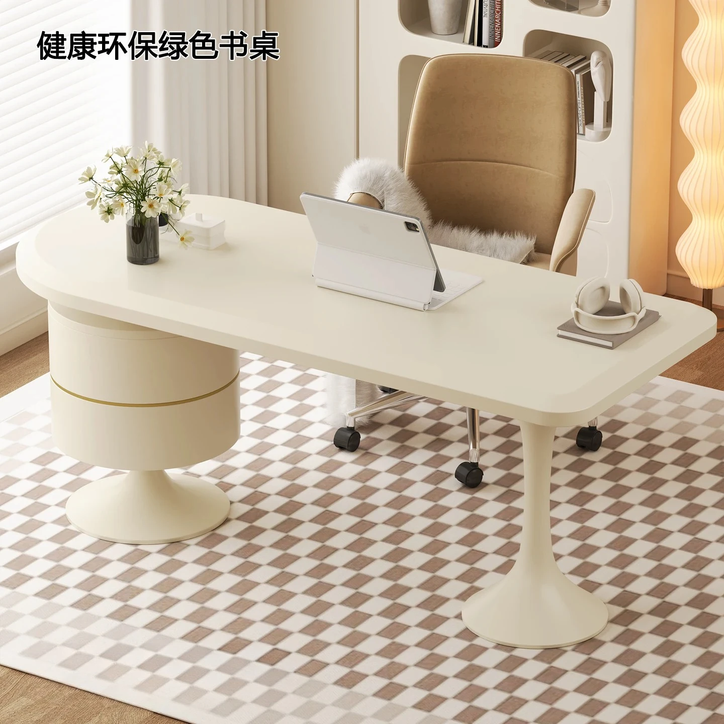 2026 new study table home desk modern light luxury Italian minimalist Internet celebrity antique desk
