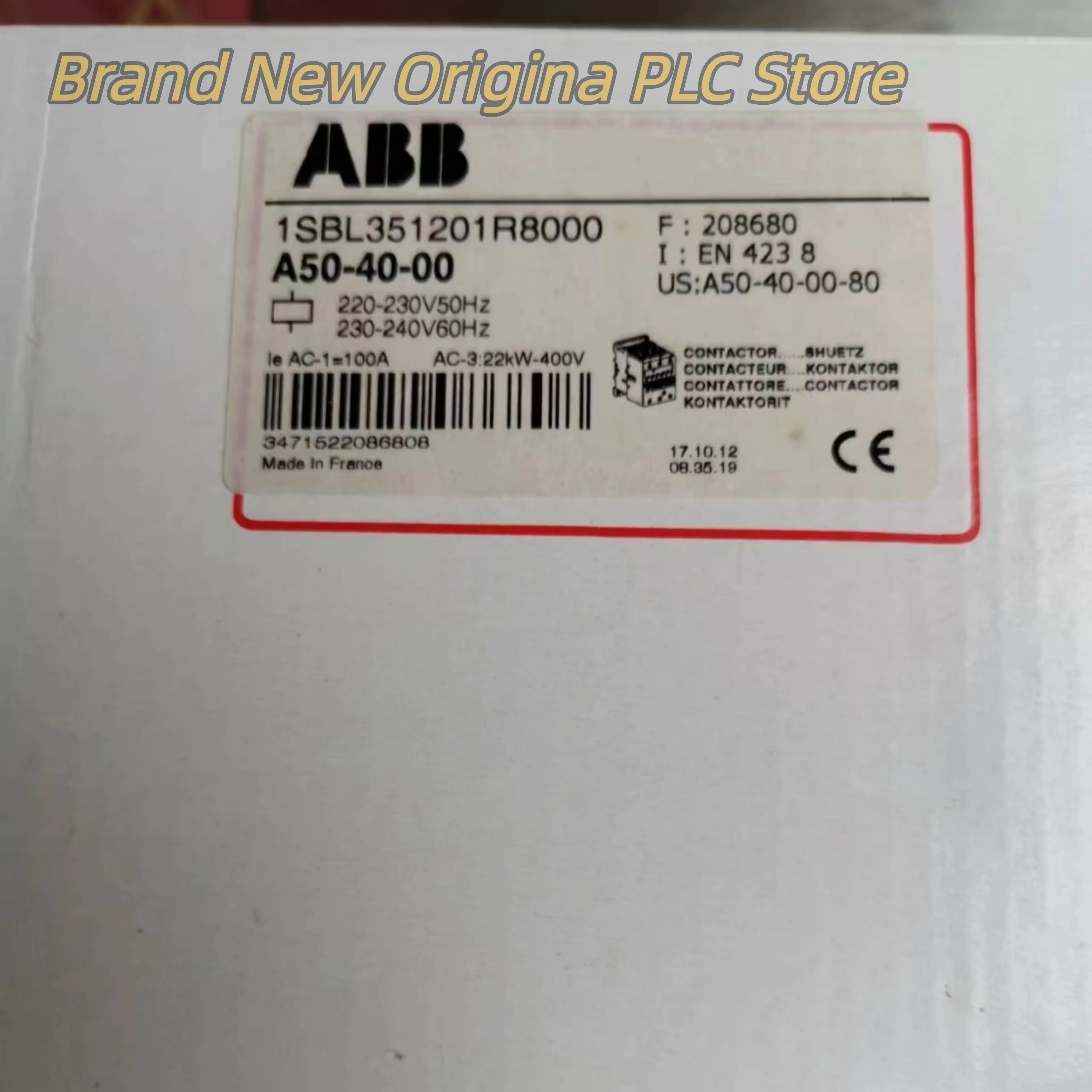 

Новый оригинальный контактор A50-40-00 AC220V A95-30-11 AC110V