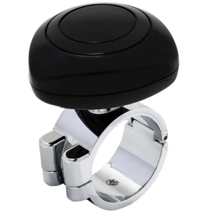 

80087 Black Plastic Steering Wheel Spinner Knob with 1-3/4 inches Diameter