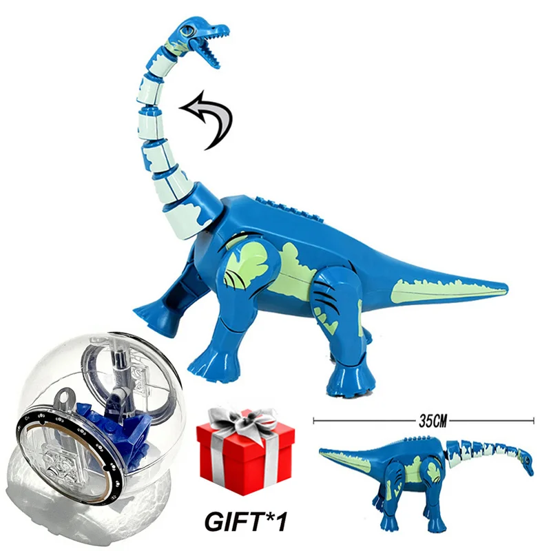 Jurassic World Building Blocks Dinosaurs Figures Bricks With Escape Gyrosphere Tyrannosaurus Indominus I-Rex Assemble Kids Toys