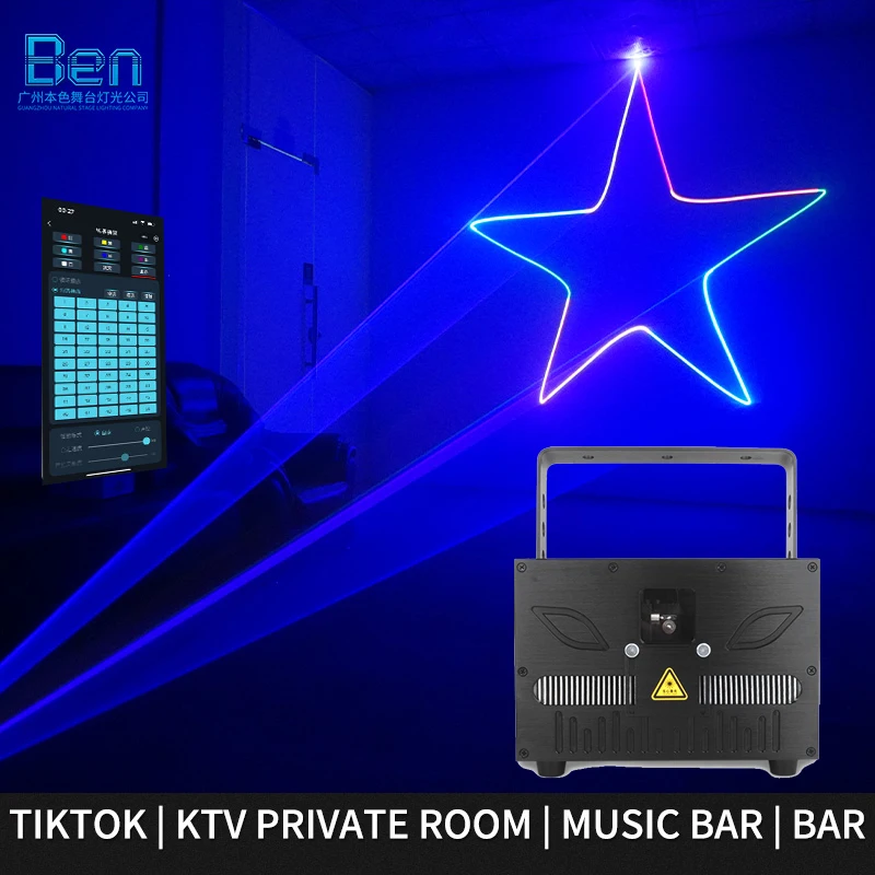 

ILDA 8W 10W 15W 3D Animation Laser lights DMX Bluetooth App Control Stage Laser DJ Party Scanner Laser Effect for Party Wedding