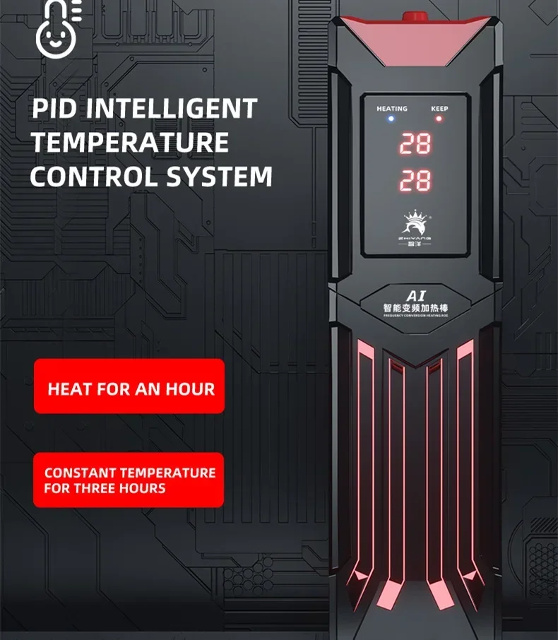 

Инверторный нагреватель для аквариума из титанового сплава и алюминия, автоматический постоянный контроль температуры, Европейский, британский и