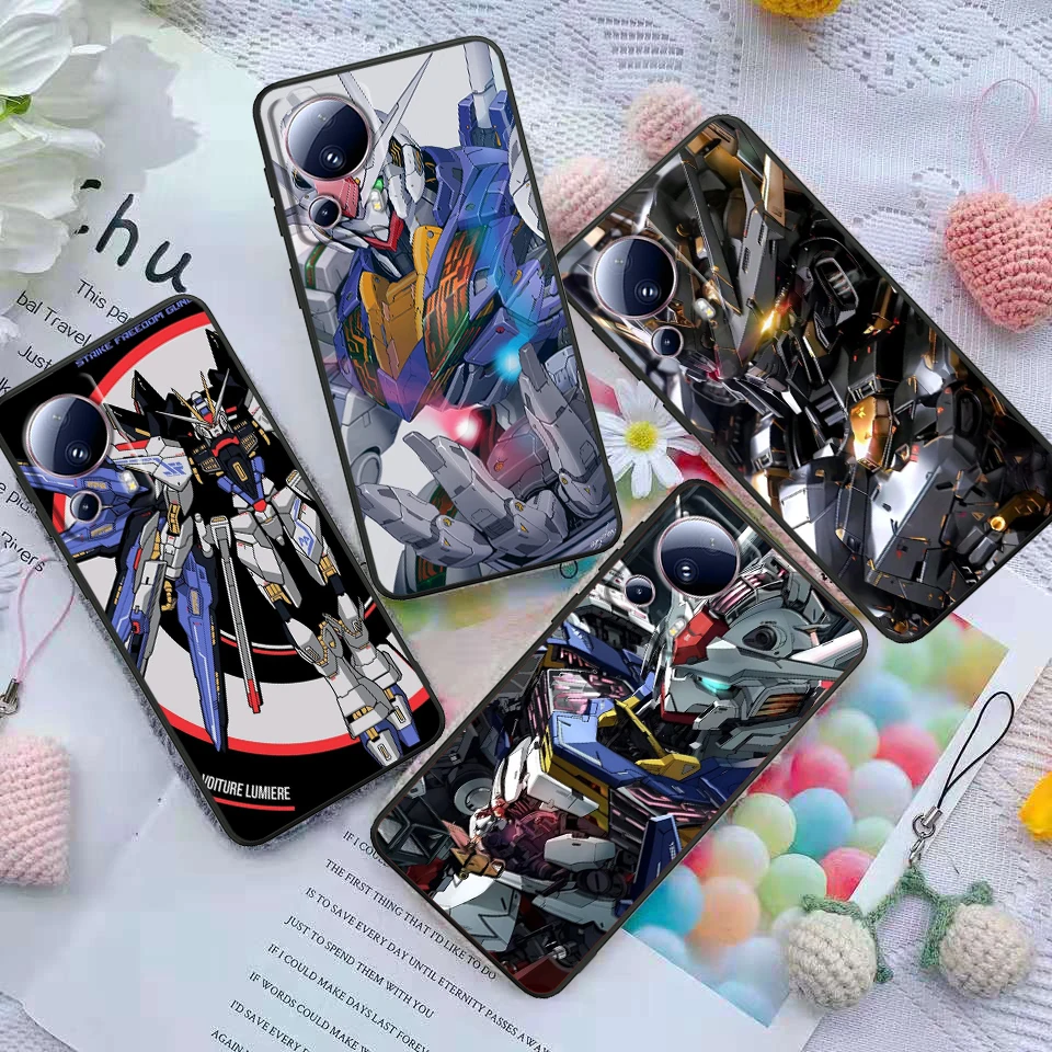 MOBILE SUIT GUNDAM Cover For Xiaomi Mi 14 13 12X 12 11 11T 11i 10T 10 Pro Lite Ultra 5G Black Phone Case