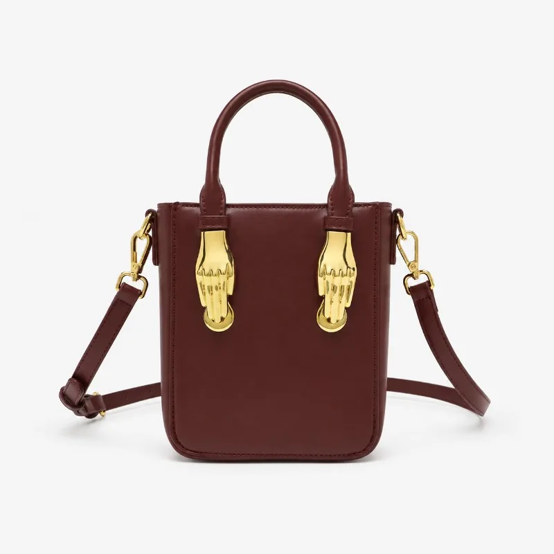 Elegant Women's Leather Messenger Bag Luxury Designer Crossbody Shoulder Handbag Ladies Chic Office Tote Bag