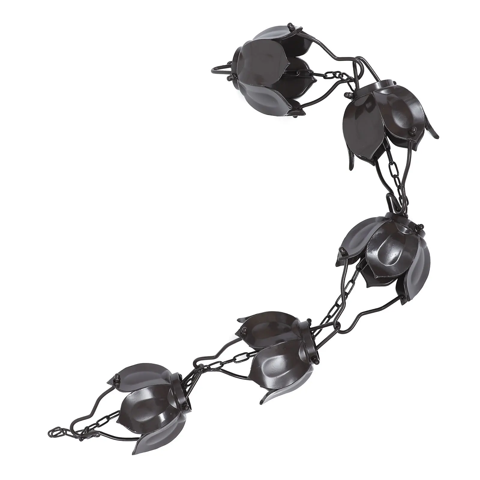 

1Pcs Aluminum Alloy Lotus Rain Chain Practical Decorative for Balcony Gutter Downspout Outdoor Use