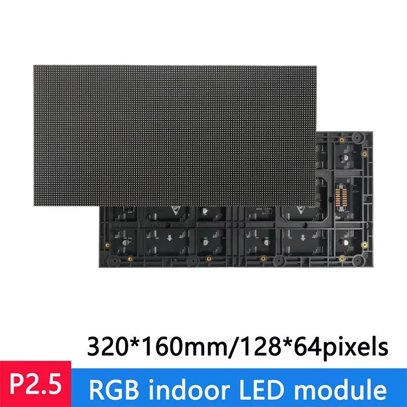 4Pcs Full Color LED 320*160mm Matrix Display Module 128x64 RGB P2.5 High Resolution for Indoor Screen Display Sigital Sign