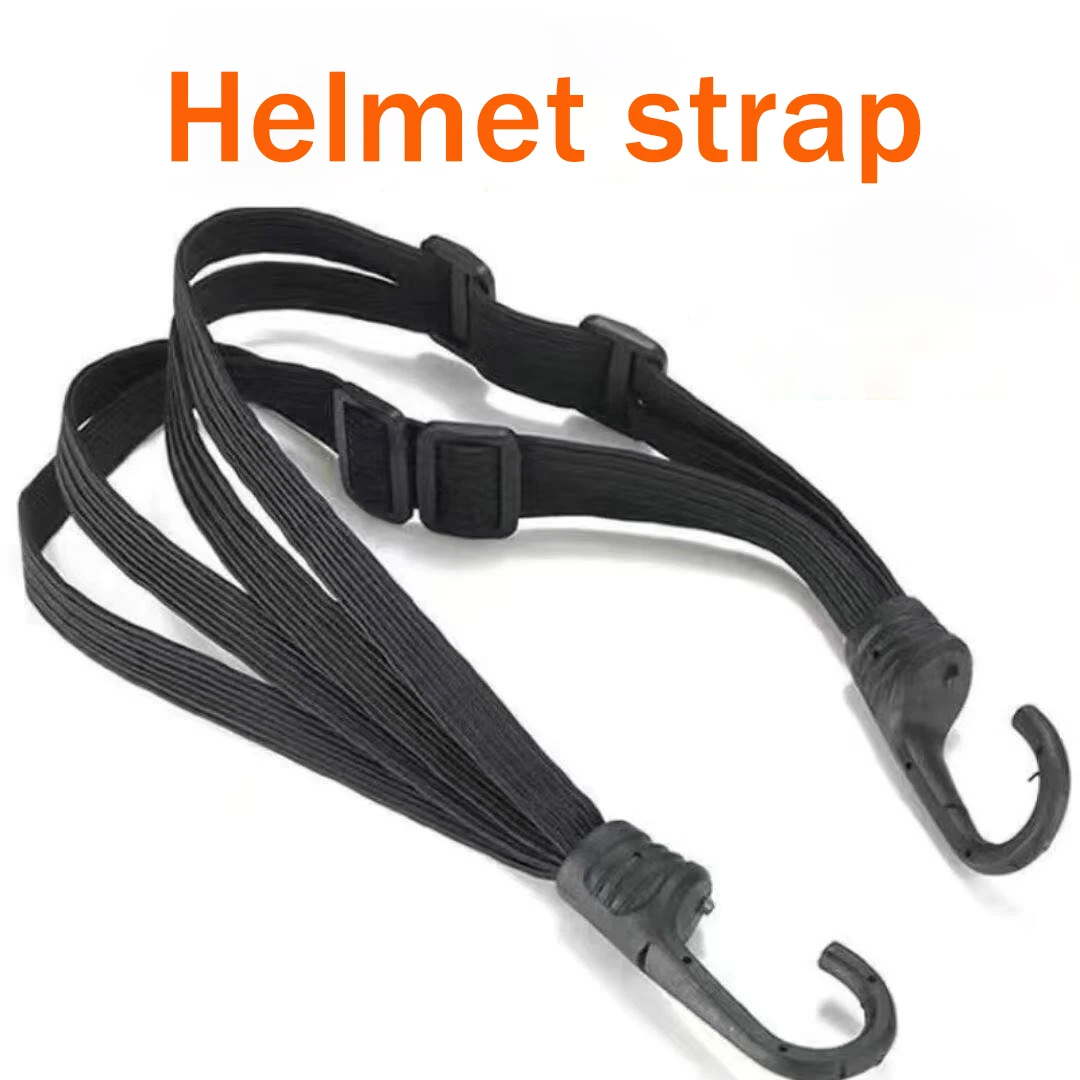 Versatile Motorcycle Luggage Strap With Safety Hook Elastic Helmet For Carrier Durable Mesh Gear For Everyday Trips One Piece
