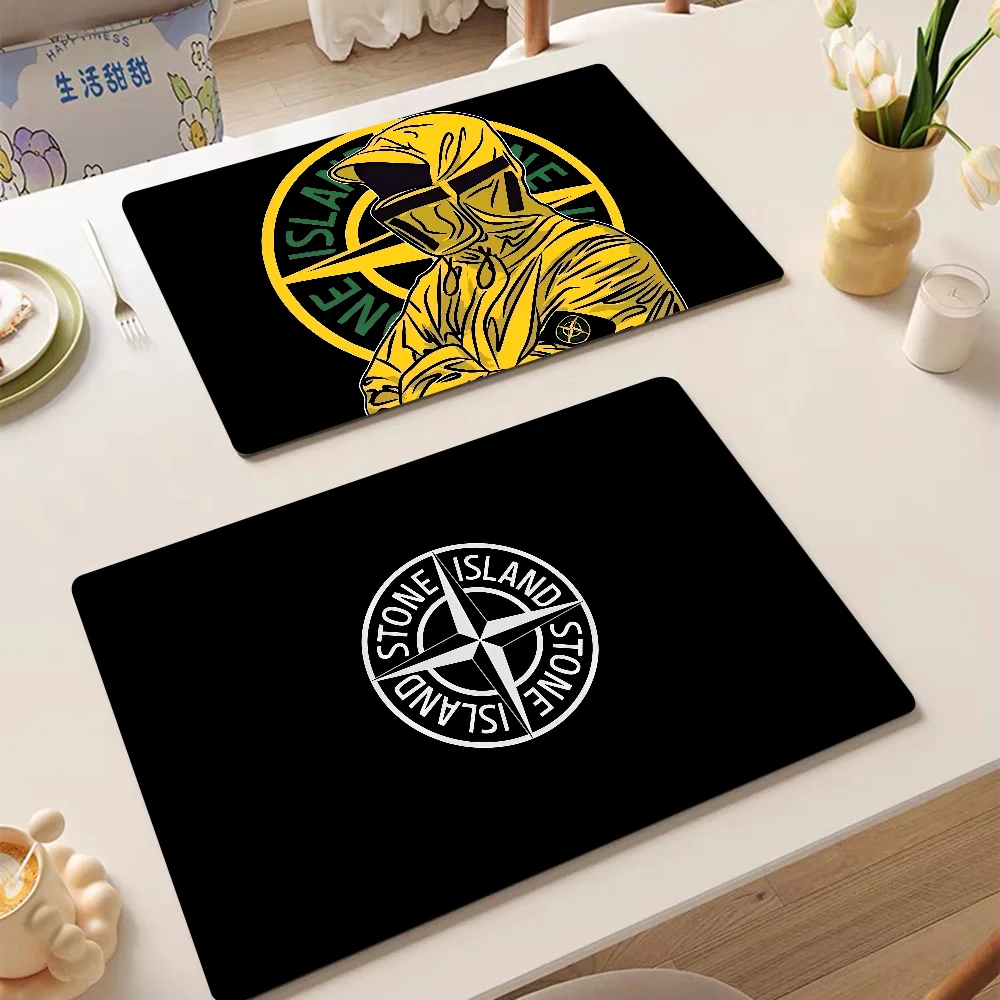 S-STONE ISLAND Coffee Dish Quick Drying Kitchen Absorbent Drained Placemat For Table Bathroom Kitchen Draining Pads