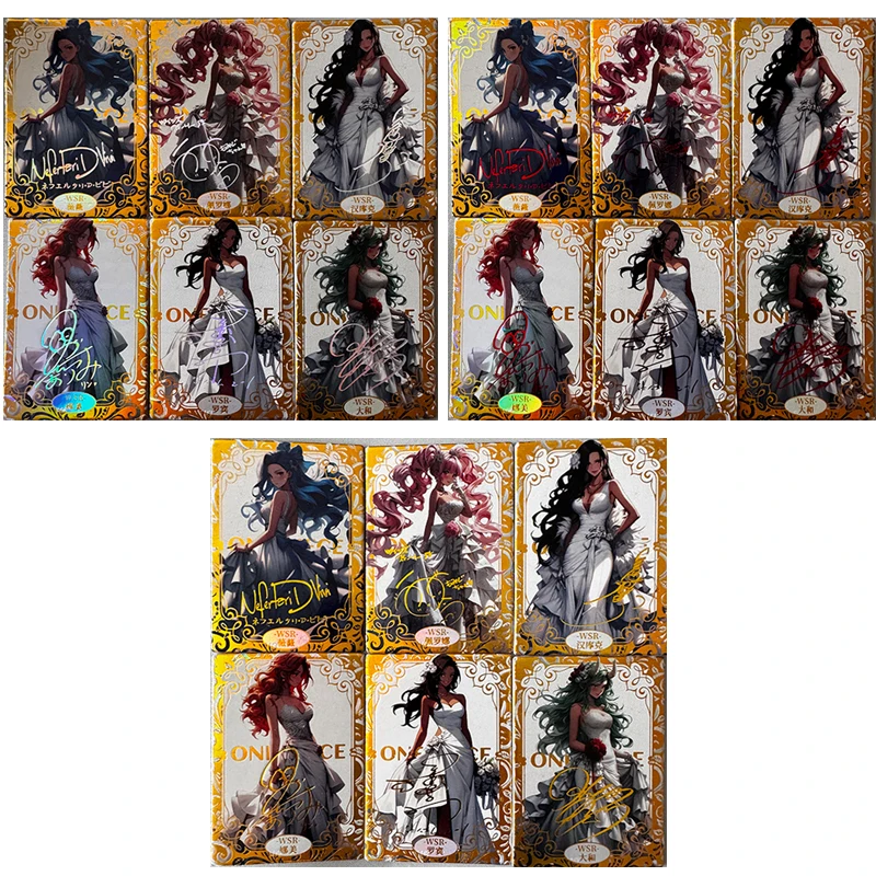 

Japanese anime ONE PIECE Robin Perona Nami Nefertari D. Vivi Nico Collectible cards Christmas birthday gifts Children's toys