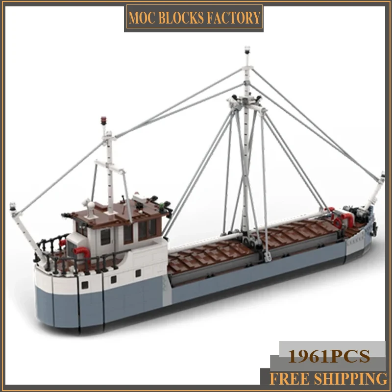 Moc Building Bricks Gulf Transport Ship Model Bay Cargo Boat Technology Modular Blocks Gifts Toys For Children DIY Sets Assembly