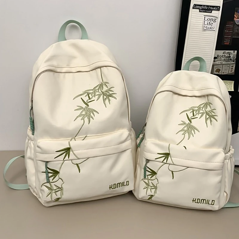 Teenager-Schultasche, Reiserucksack, asiatischer Bambus-Rucksack, großer Rucksack