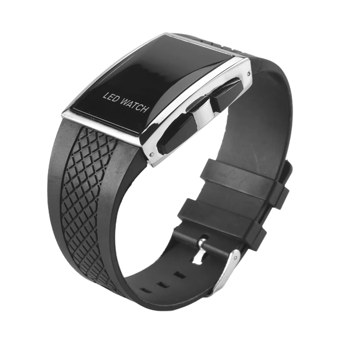 new led watch luxury fashion womens Digital Sport strap wristwatch for ladies dress watches clock-All Black