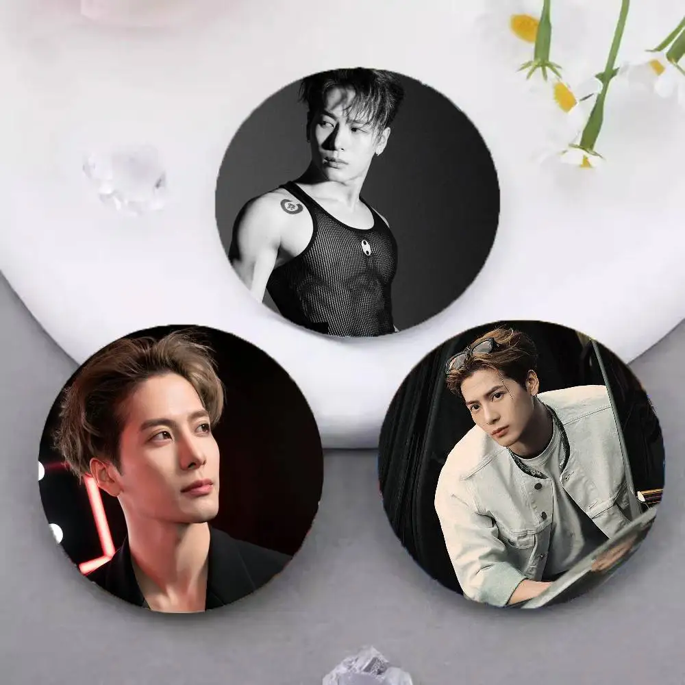 Pop Singer Jackson Wang Pins Brooch Cartoon Badge For Friend Backpack Clothes Collect Accessories Jewelry Gift