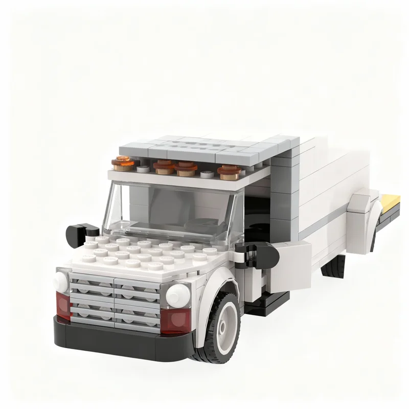 305pcs MOC Moving Truck Cars Model Building Blocks Architecture DIY Creative Toy Idea Education Christmas Gifts Brick Kids