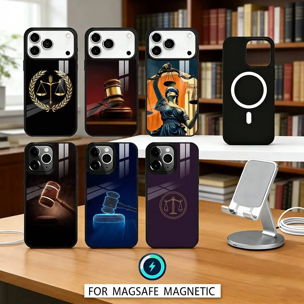 

L-Law L-Lawyer J-Judge J-Justice Phone Case For iPhone 17,16,15,14,13,12,Pro,Max For Magsafe Magnetic Wireless Charging