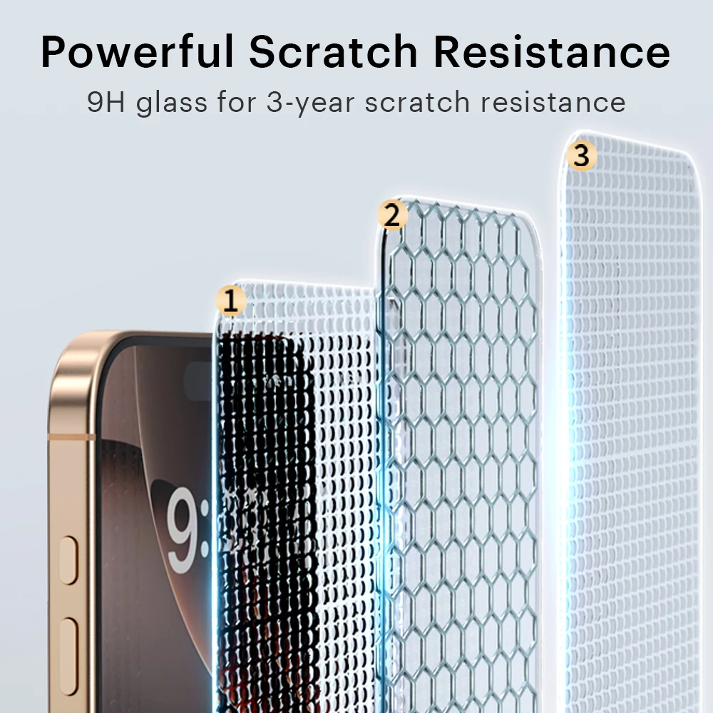 Kodak 2PCS HD Tempered Glass Dust Free Install Box Protector For IPhone 16 15 14 13 12 11 Pro Plus ProMax