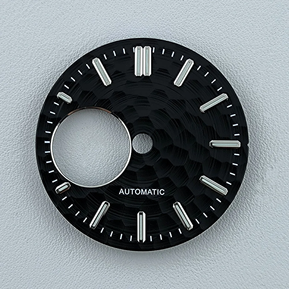 NH Series 28.5mm NH38 Dial No logo dial Custom logo Green Luminous dial Suitable for NH38 movement watch accessories