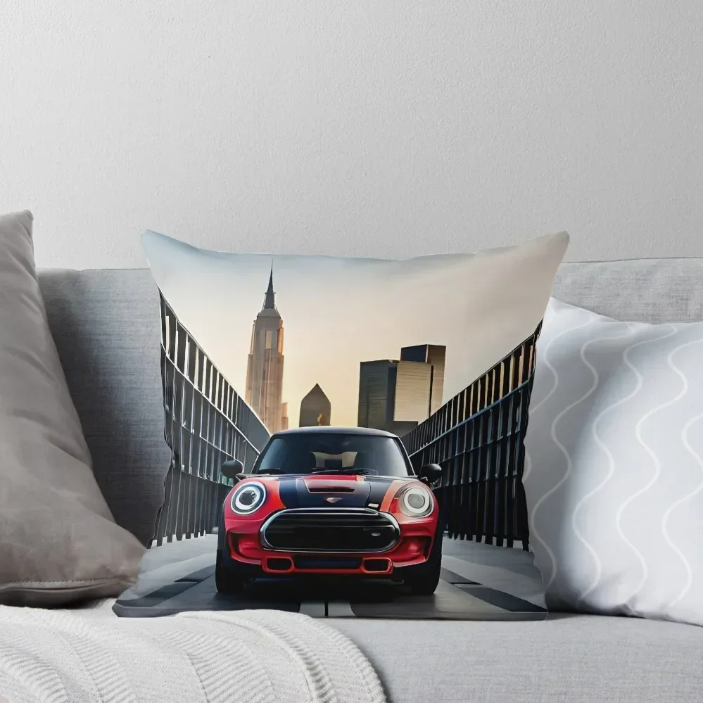 Discover the fun mini cooper models pure red Throw Pillow Christmas Pillow Cases Throw Pillow Covers Sofa Cushion