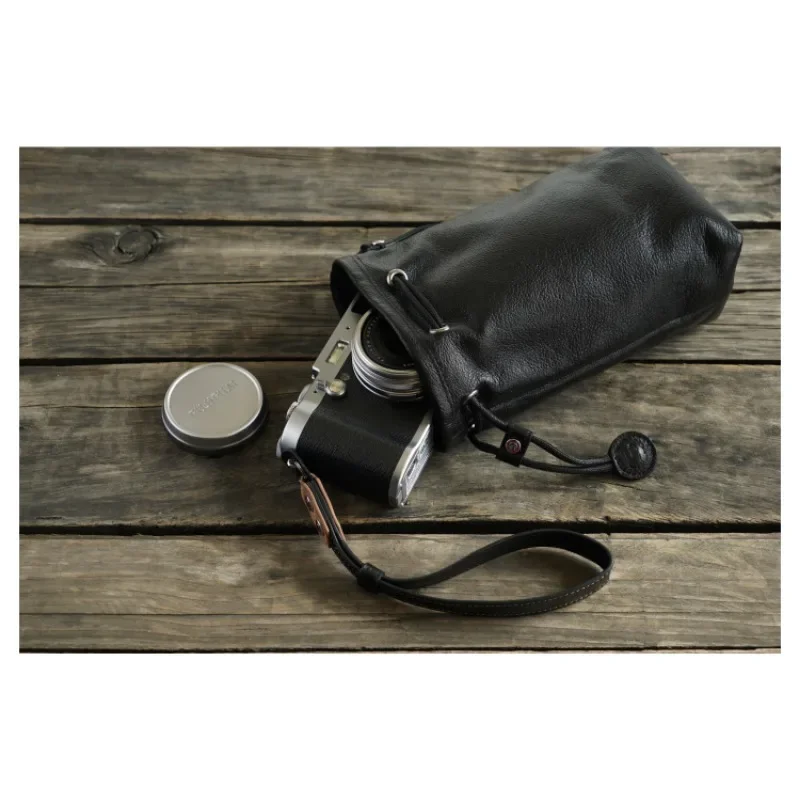 Camera Storage Bag Drawstring Stitching Design Waterproof Photo Lens Bag Case For Canon Nikon Sony Fujifilm  X100VI x100v X100F