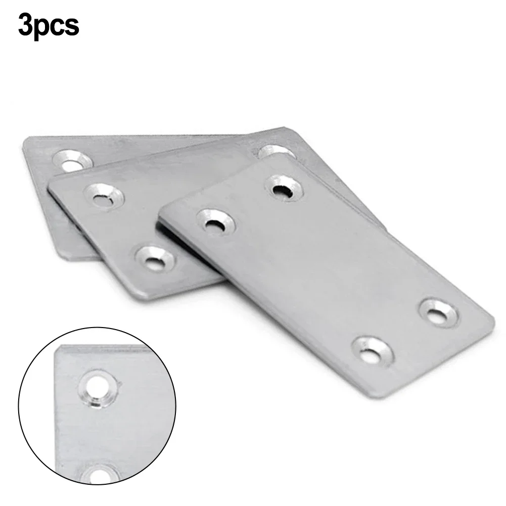 

Fixing Piece Repair Plate Corner Brackets Hardware Repair Plate Stainless Steel 3pcs Angle Corner Brackets Connecting