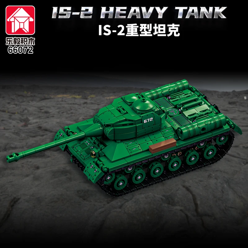 IS-2 char lourd Type 99 blocs de construction géants, jouet d'assemblage de petites particules, véhicule blindé tigre, cadeau pour garçons de 6 à 10 ans