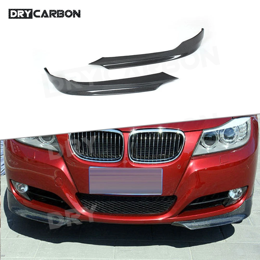 

Carbon Fiber Front Bumper Lip Splitters Chin Flaps Cupwings Aprons For BMW 3 Series E90 Base Sedan LCI 2006-2012 Body Kits