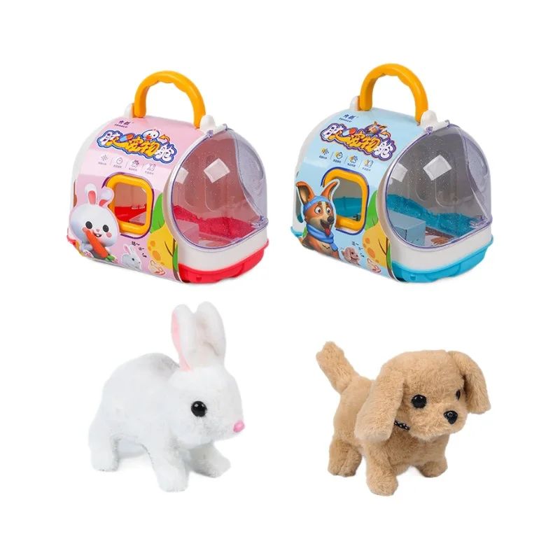 Neue Elektronische Haustier Hund Spielzeug Gehen Interaktive Hund Plüsch Puppe Spielzeug Vibrierende Automatische Moving Elektrische Welpen Geschenk Für Baby Kinder