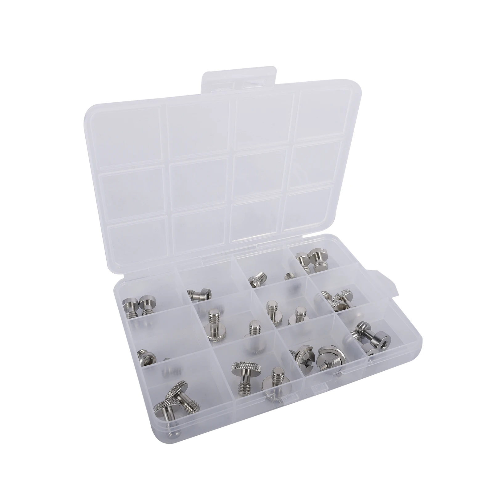 Niceyrig 24Pcs Camera Screws Set with Storage Cases Includes 1/4’’-20 & 3/8’’-16 Screws 12 Types of Lengths
