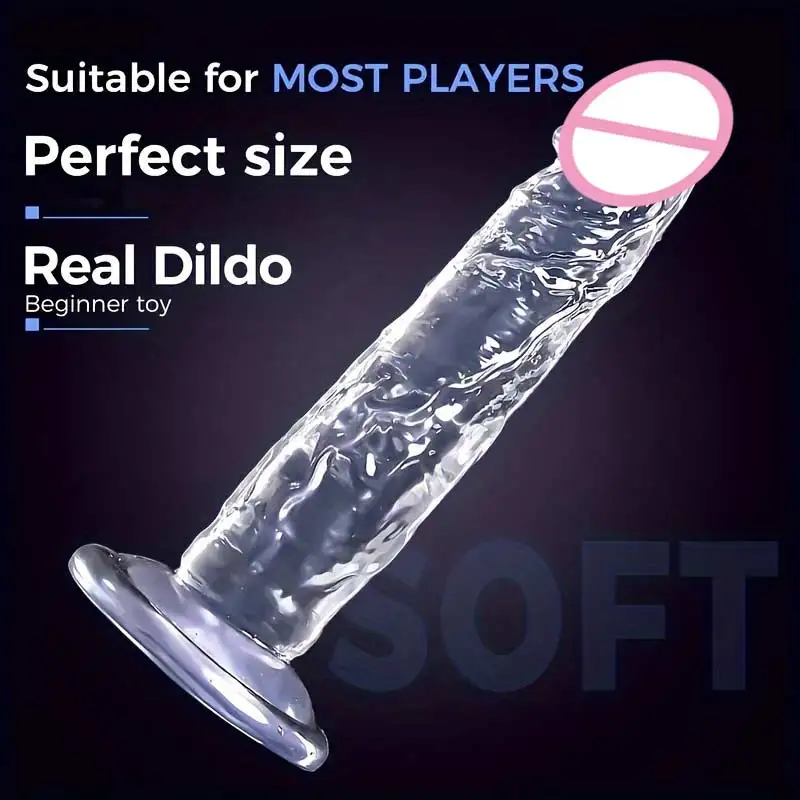 Super Cheap Realistic Soft Women Erotic Anal Big Dildo Suction Cup Jelly Dick Sex Toys Soft Clitori Vaginal Masturbators Penis view 3