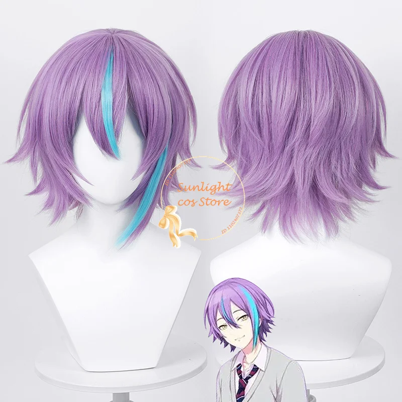 In Stock Kamishiro Rui Cosplay Wig Anime 35cm Color Highlight Heat Resistant Wigs + Free Wig Cap