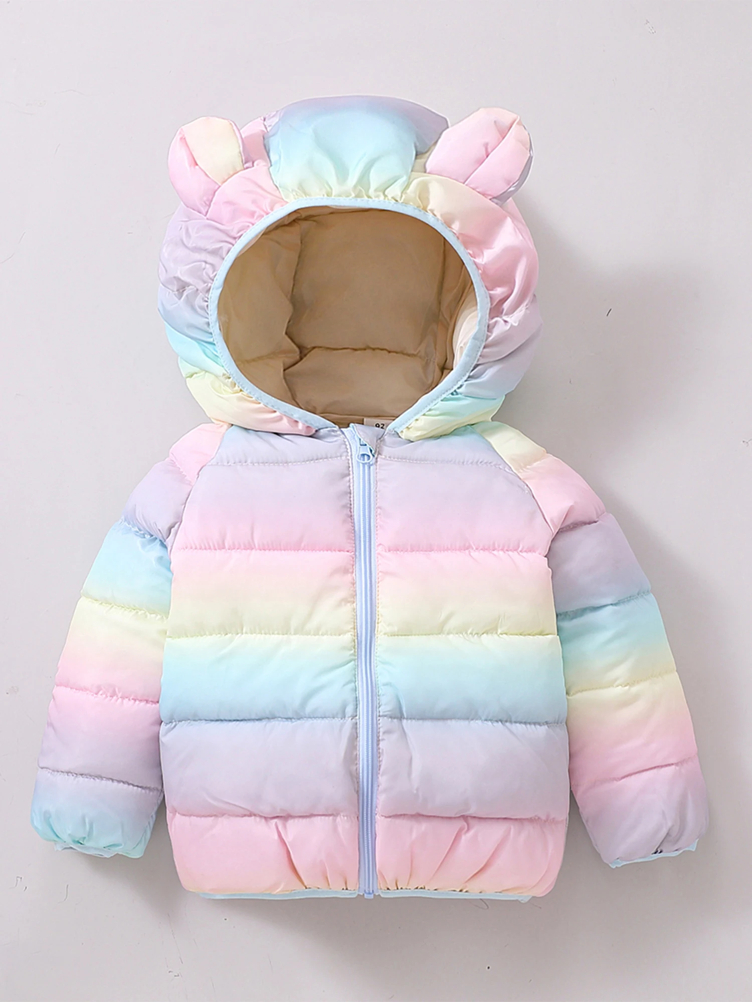 Abrigos de invierno para niños y niñas, sudaderas brillantes, chaqueta acolchada ligera, prendas de vestir