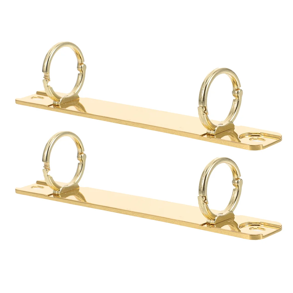 

2Pcs Universal Loose Leaf Binder Rings Detachable Metal Binding Clips for Notebooks Document Organization Replacement Binder
