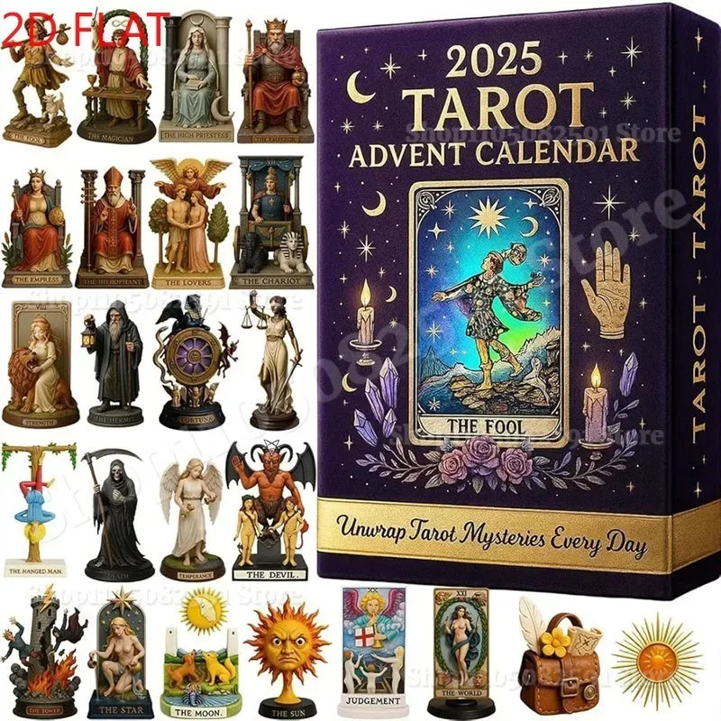 

New Tarot Advent Calendar 2025 Surprise Tarot Cards Countdown Set For Home Table Decor Party Centerpiece For Women And Couples
