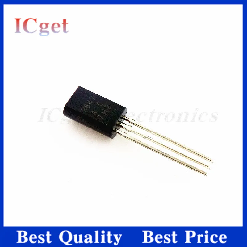 50Pcs Transistor 2SB647 2SD667 B647 D667 low-power 1A/120V direct insertion TO-92L