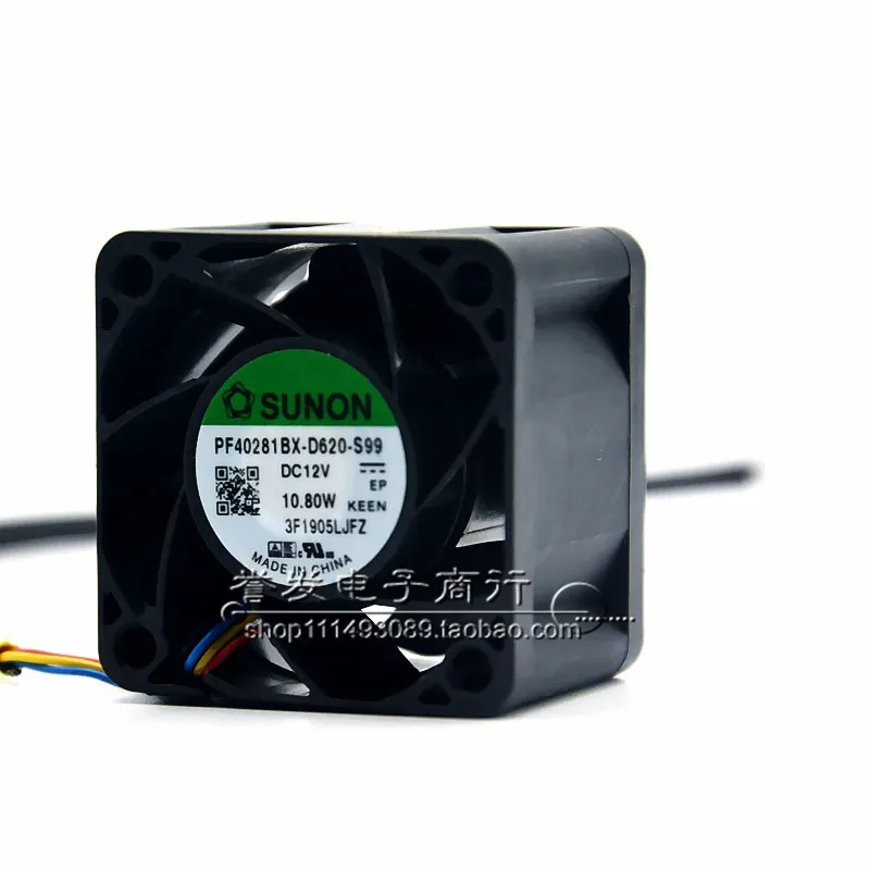 NUOVO ORIGINALE PF40281BX-000U-S99 12V 10.8W 4028 40x40x28mm VENTOLA DI RAFFREDDAMENTO RADIATORE