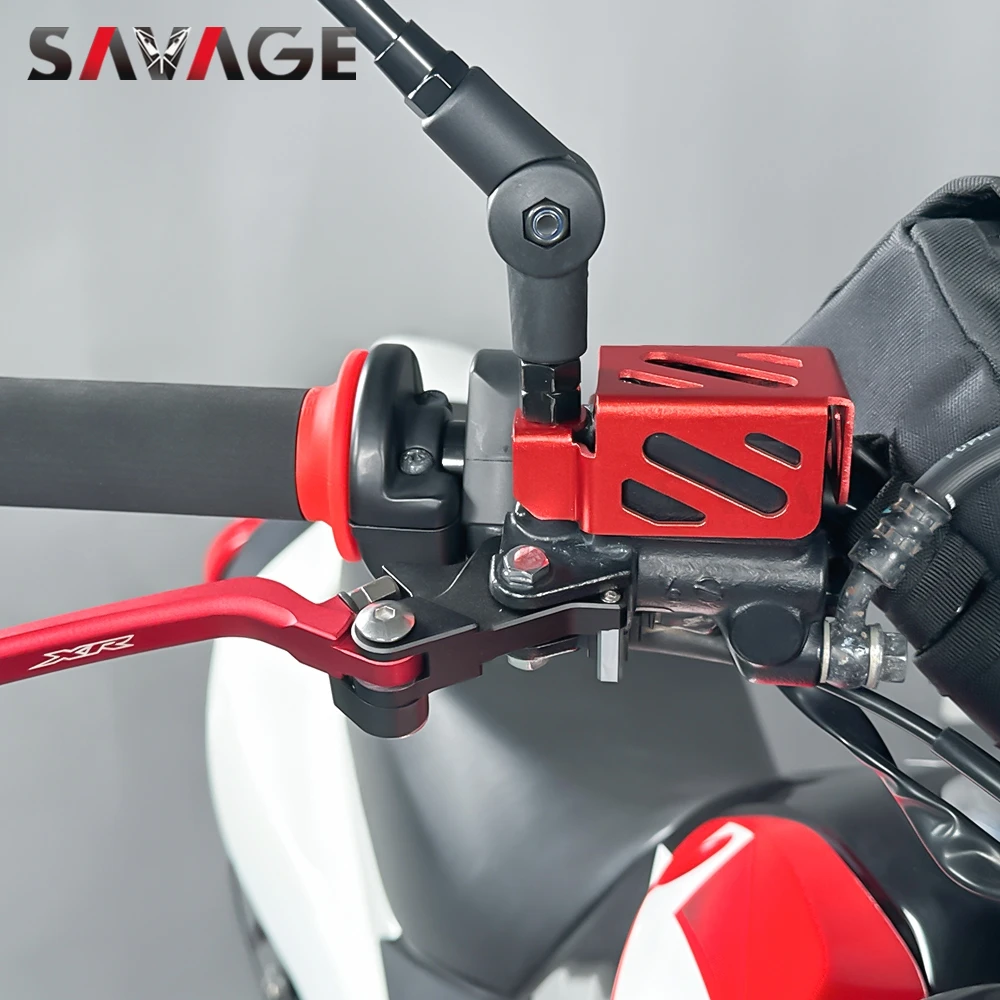 For HONDA XR125L XR150L XR190L XR250 L/R XR400 XR400R XR600R XR650L Front Brake Master Cylinder Fluid Reservoir Cover Protector