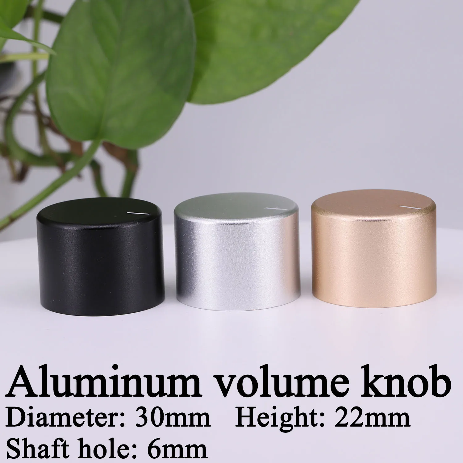 1 szt. Pokrętło regulacji głośności 21mm 25mm 30mm 35mm 48mm Aluminiowe pokrętło potencjometru Przycisk HIFI Samochodowe audio AMP DAC CD Pokrętło regulacji głośności — zdjęcie produktu 3