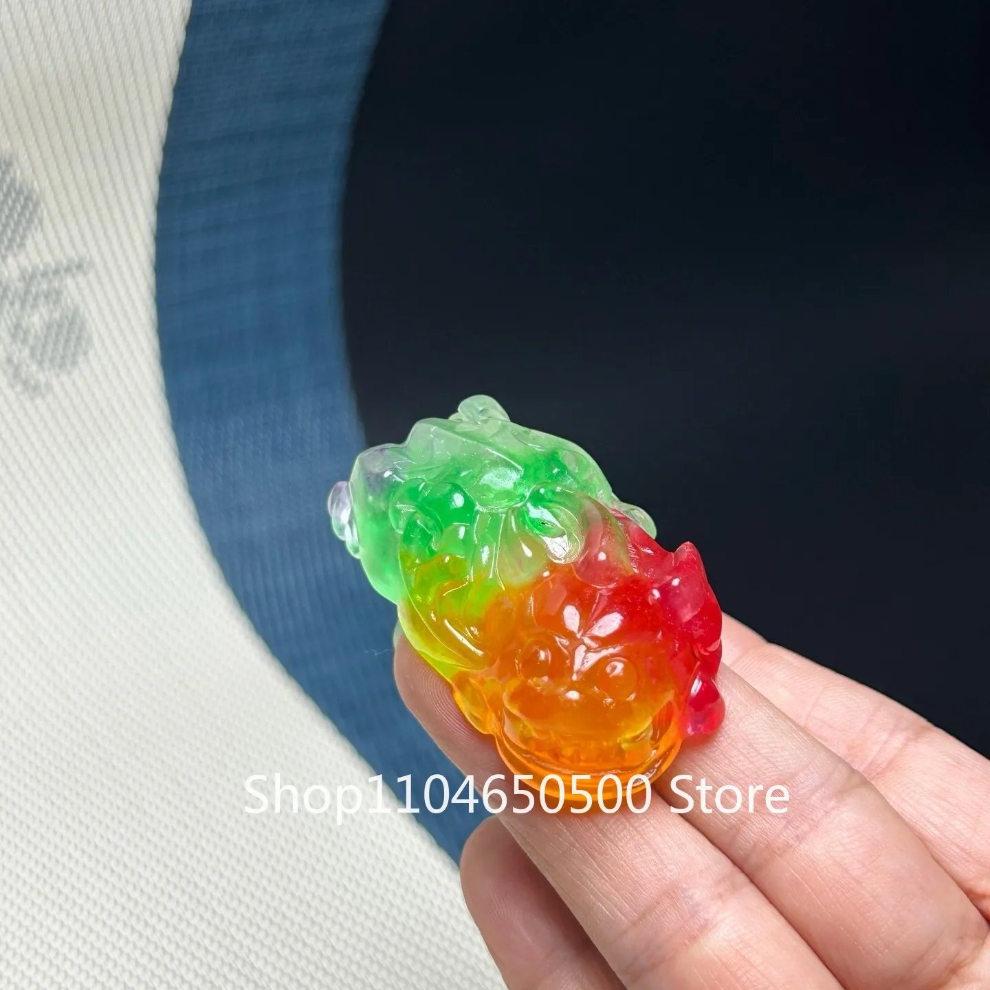 

Certified Natural ice Multi-Color Jade Jadeite Pixiu Pendant&Necklaces