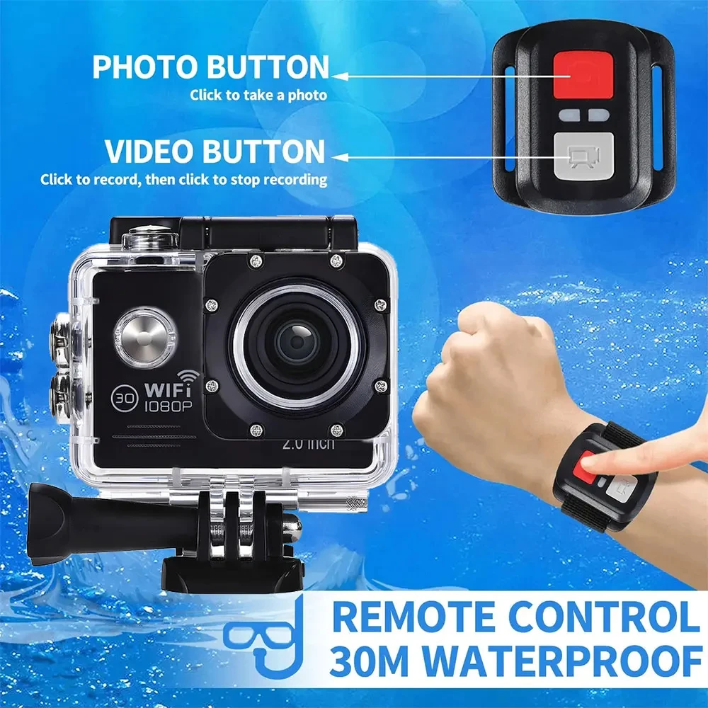 Kamera Aksi WiFi 4K Mini Tahan - Action Camera 4K ulasan dan harga