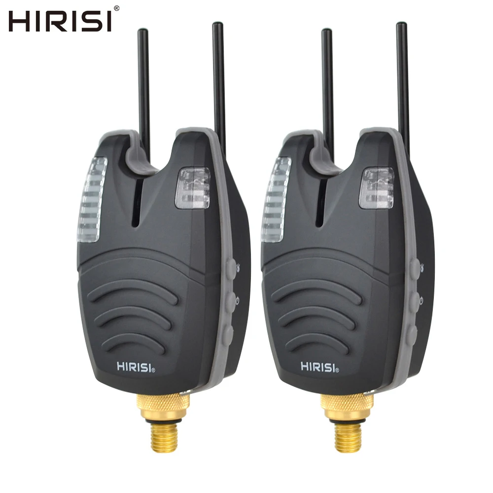 Hirisi Waterproof Carp Fishing Bite Alarm with Snag Bar Blue LED Fish Bite Indicator