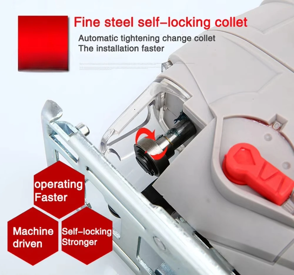 منشار تهزهز 600 وات قاطع كهربائي متعدد الوظائف للمعادن والخشب 5 سرعات متغيرة مع شفرات 5 قطع لمشاريع ذاتية الصنع