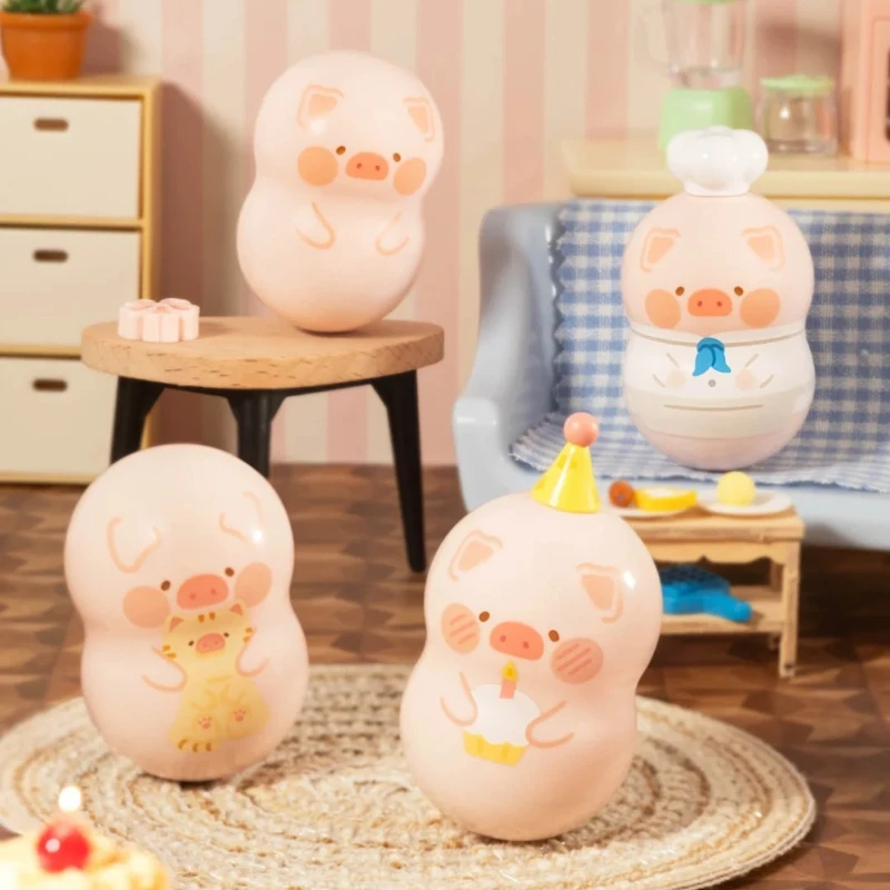 

Pig Lulu Tumbler Series Blind Box Mystery Box Cute Action Doll Toy Kawaii Cartoon Doll Mini Toy Holiday Gift Surprise Box