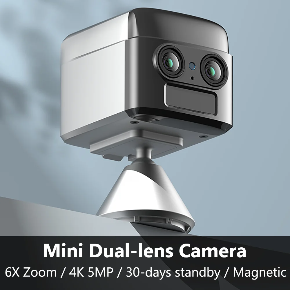 NEW 5MP Mini 4G Camera Built-in Battery 4K PIR Night Vision Low Power Consumption Motion Detection Protection Surveillance Cam