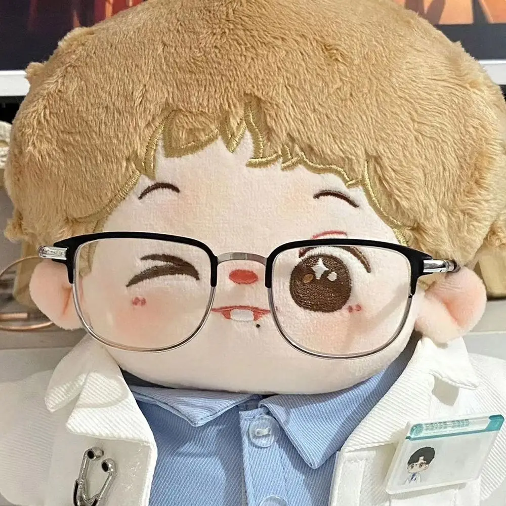 Cute Metal Glasses Square Frame Photo Prop Pets Glasses Eyeglasses Dolls