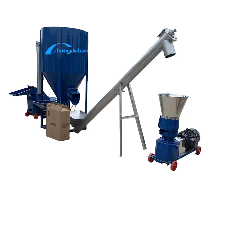 Small 500 Kg/H Pellet Mill Pig Feed Animal Livestock Chicken Pellet Production Line Chicken Feed Pellet Machine