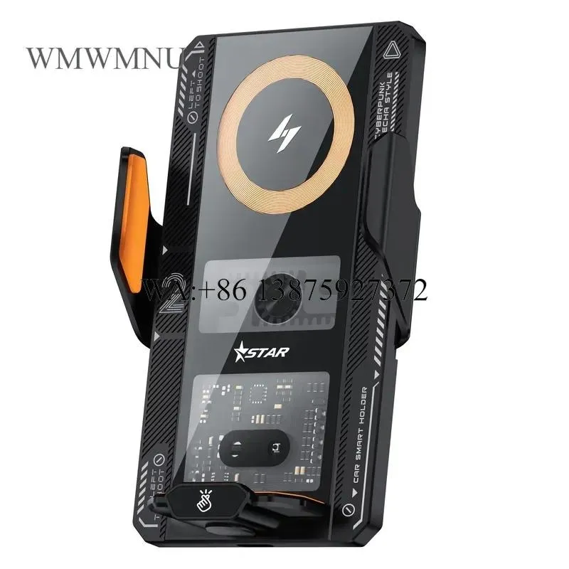 Wmwmnu Auto Sensing Wireless Charging Dock Magnetic Holder with Automatic Release for Universal Car Phone Mount Stand Hot