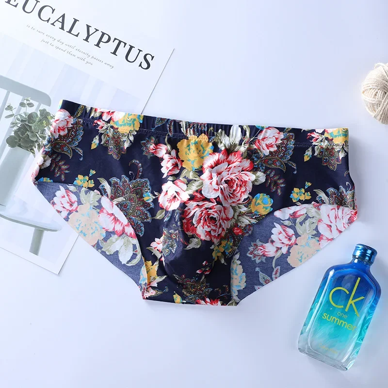 Men's Underwear Summer 3d Ice Silk Panties No Trace Underpants Male Boxer Shorts Sexy Transparent Briefs Mens Panties image 2