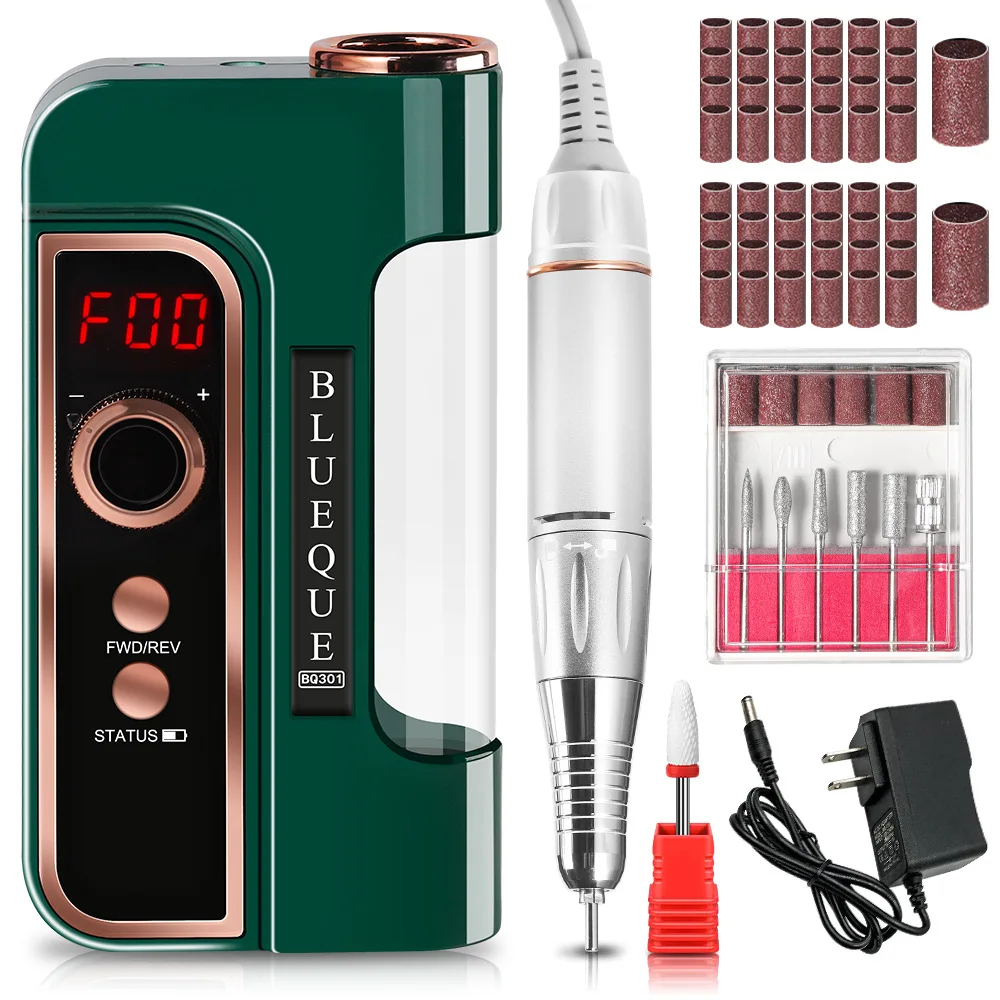 Rechargeable 35000RPM Electric Nail Drill for Acrylic Nails Gel Removal For Home Salon Professional Manicure Pedicure Tools